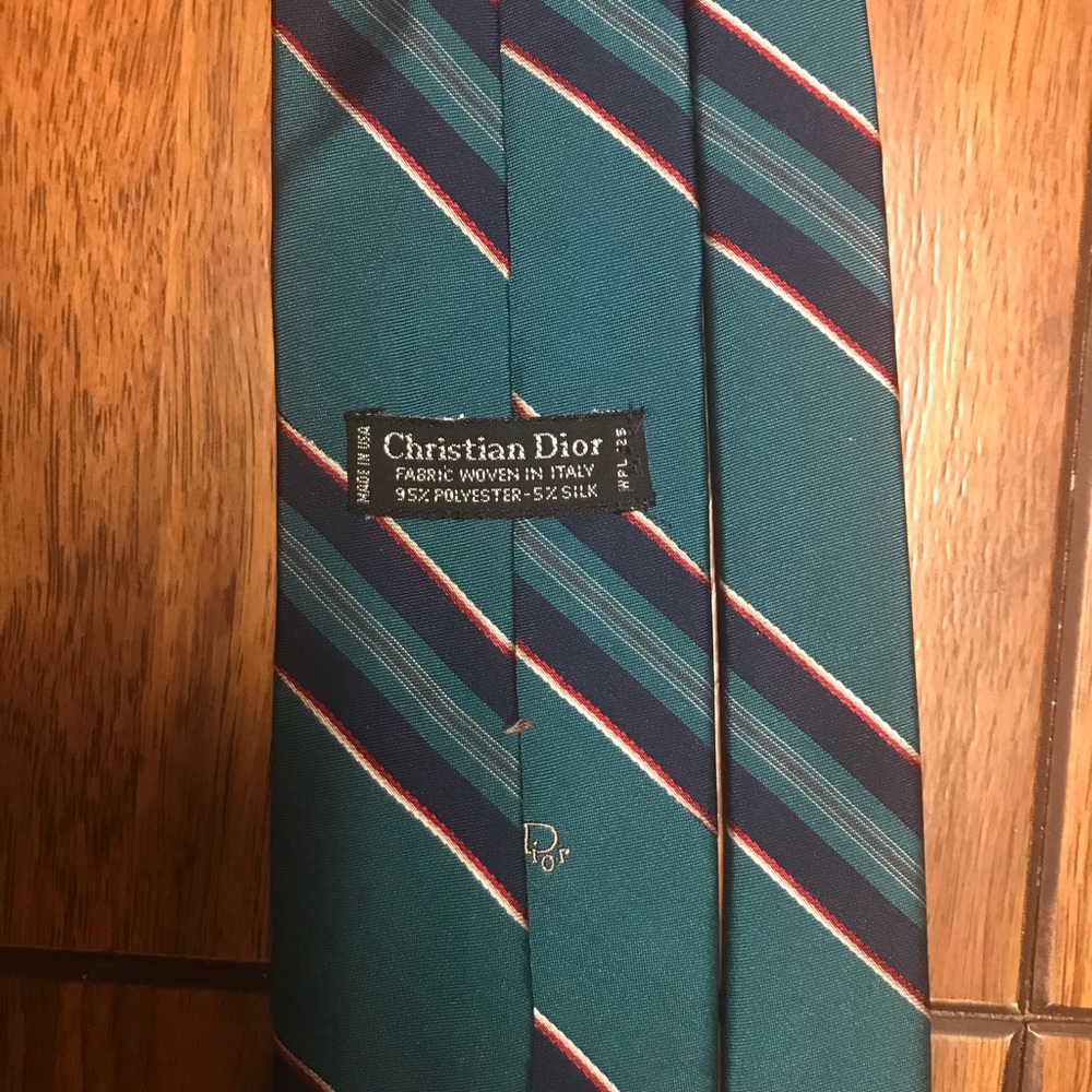 Chistrian Dior Striped Neck Tie